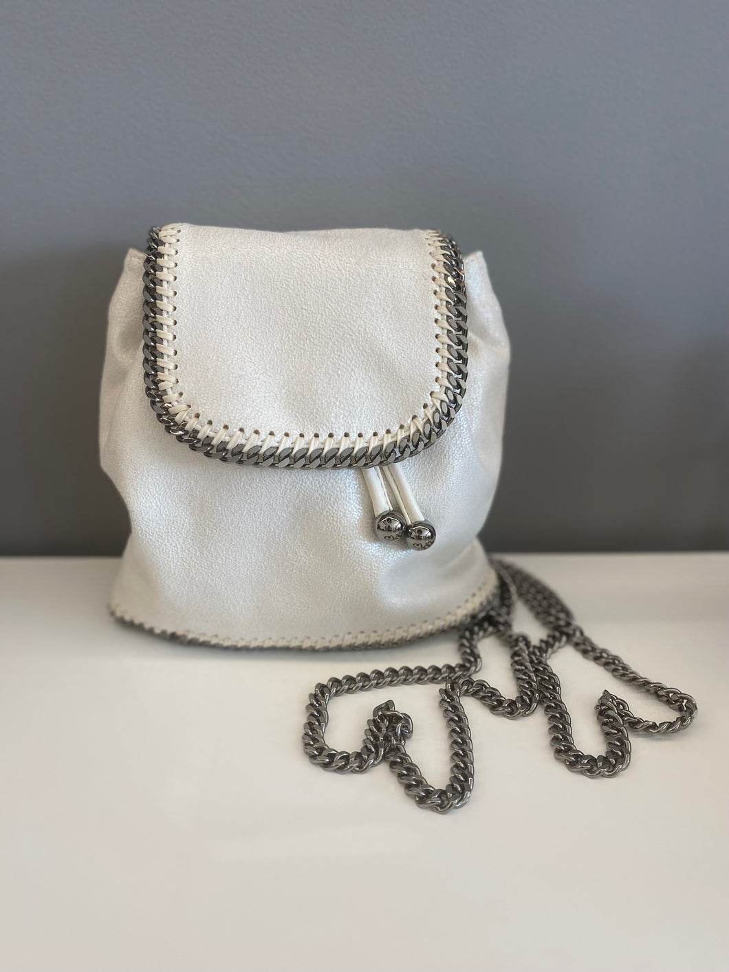 Stella Mcartney Falabella Go zainetto bianco