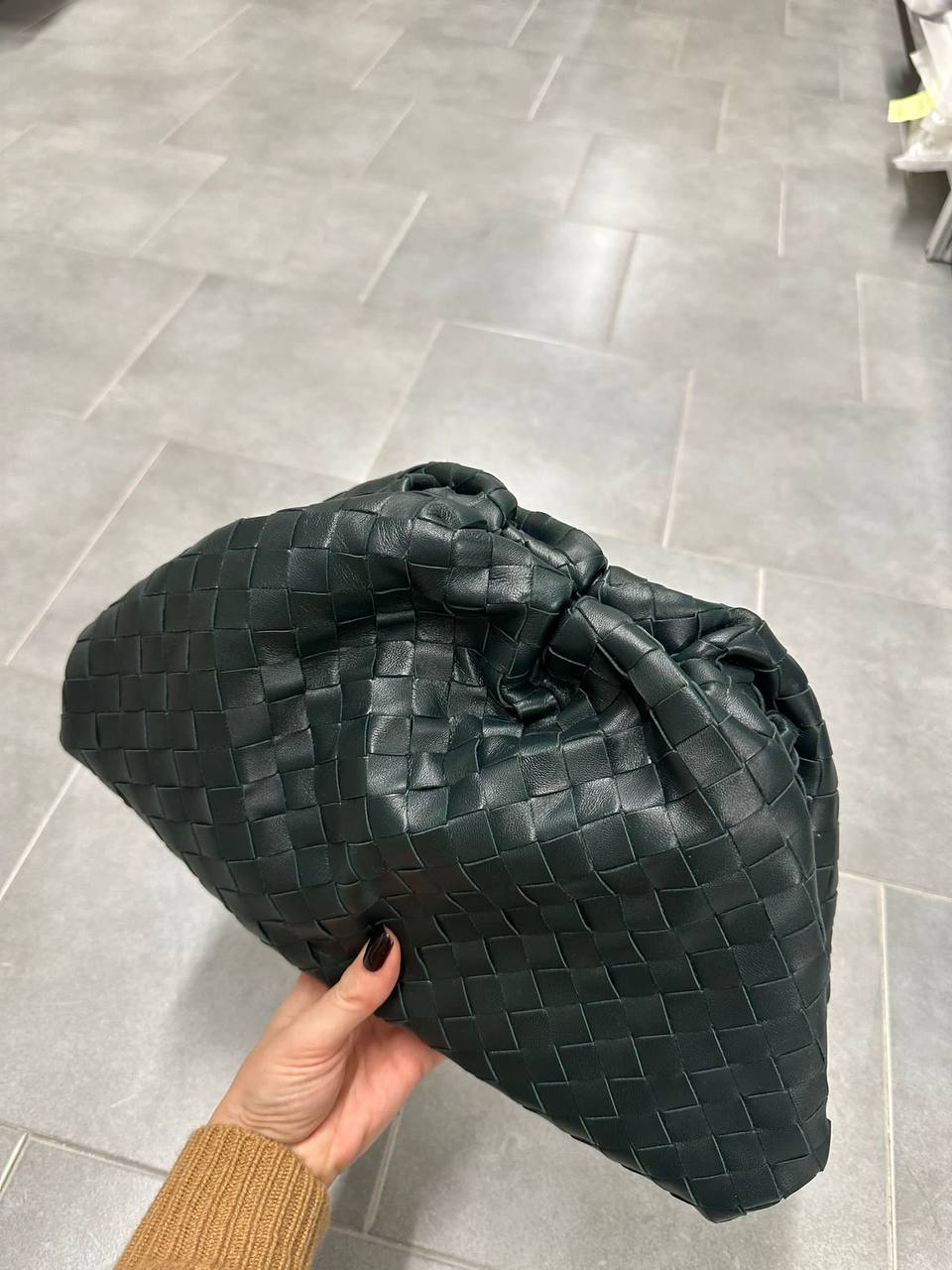 Bottega Veneta Pouch intreccio verde